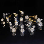 GL Classic Solitaire  S925 Silver Moissanite Earrings