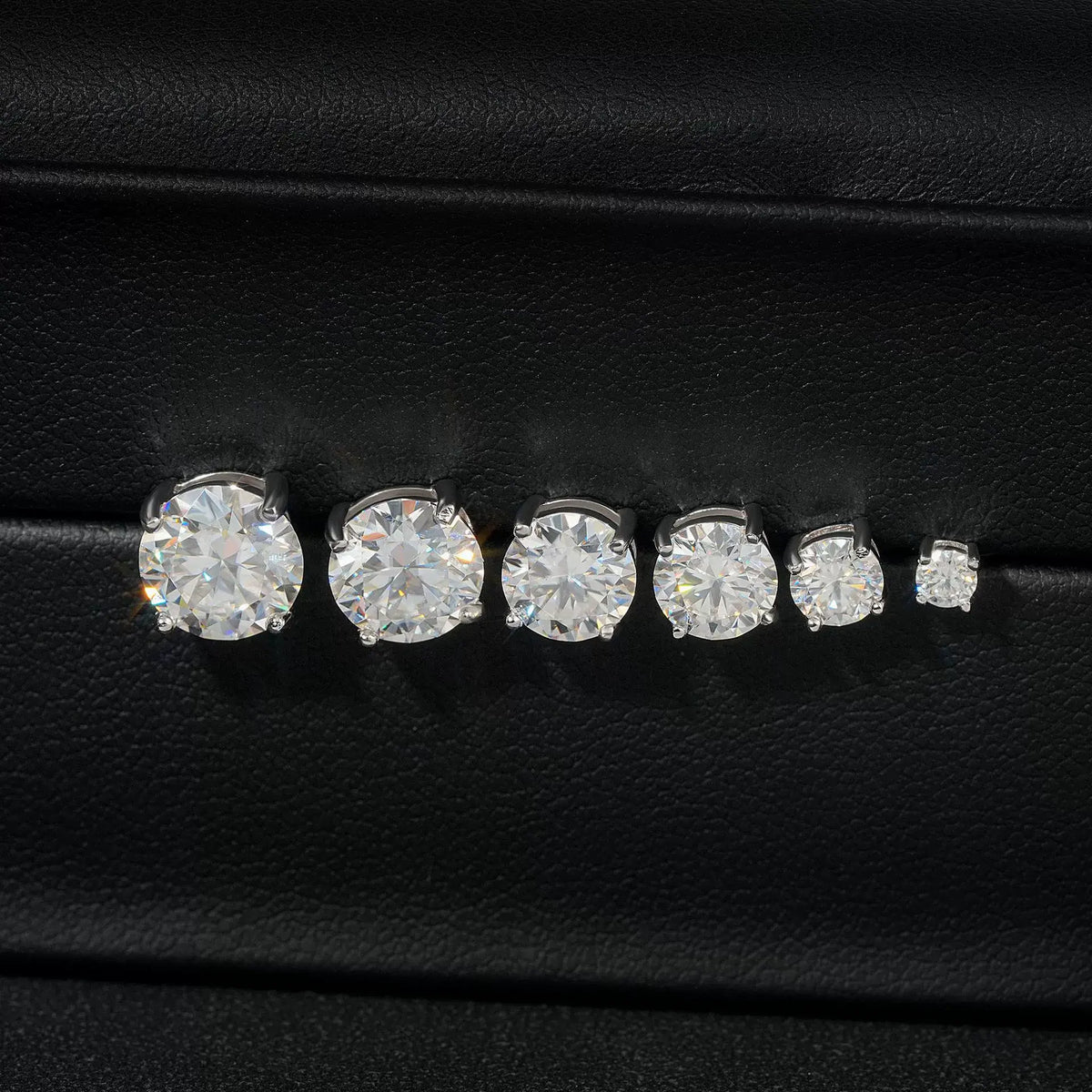 GL Classic Solitaire  Moissanite Earrings