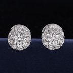 GL Hip Hop Earrings VVS Moissanite Diamond Stud 925 Sterling Silver