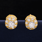 GL Hip Hop Earrings VVS Moissanite Diamond Stud 925 Sterling Silver