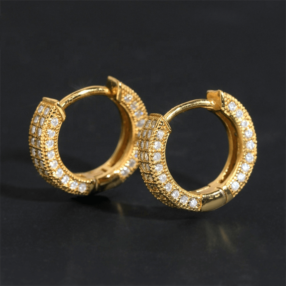 GL High Quality 925 Sterling Silver VVS Round Cut Moissanite Stud Earring Secondary image