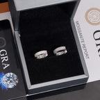 【US 3 Days Delivery】GL Paved VVS Moissanite S925 Silver  Hoop Earring 16K Gold Plated