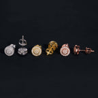 GL Hip Hop 925 Sterling Silver VVS Moissanite Diamond Stud Earrings
