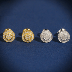 GL Hip Hop 925 Sterling Silver VVS Moissanite Diamond Stud Earrings