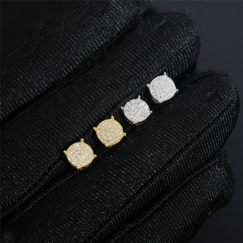 GL 925 Sterling Silver VVS Moissanite Stud Earrings Main image
