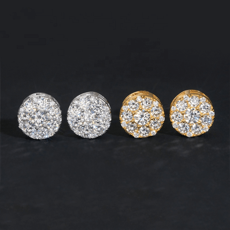 GL Hip Hop Fashion Jewelry S925 Silver VVS Moissanite Diamond Earrings Main image