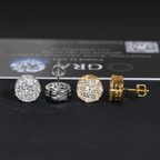 GL Hip Hop Fashion Jewelry S925 Silver VVS Moissanite Diamond Earrings