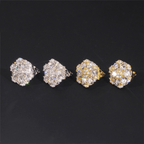 GL Hiphop Jewelry  925 Sterling Silver VVS Round Cut Moissanite Stud Earring