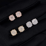 GL Fashion Style VVS Round Moissanite Earrings