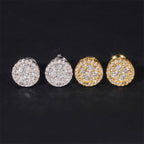 9MM Round Shaped VVS Moissanite Stud Earrings