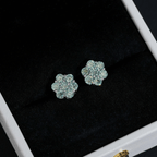 GL Hip Hop Earrings 925 Sterling Silver Moissanite Stud Earrings