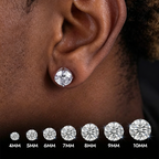 GL Classic Solitaire  S925 Silver Moissanite Earrings
