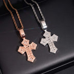 Baguette Iced Out VVS Moissanite Cross Pendant
