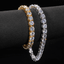 GL3MM 4MM 5A+ Diamond Tennis Chain 14K Gold Plated
