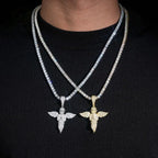 Angel Wing S925 Silver VVS Moissanite Pendant