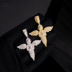 Angel Wing S925 Silver VVS Moissanite Pendant