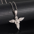 Angel Wing S925 Silver VVS Moissanite Pendant