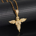 Angel Wing S925 Silver VVS Moissanite Pendant