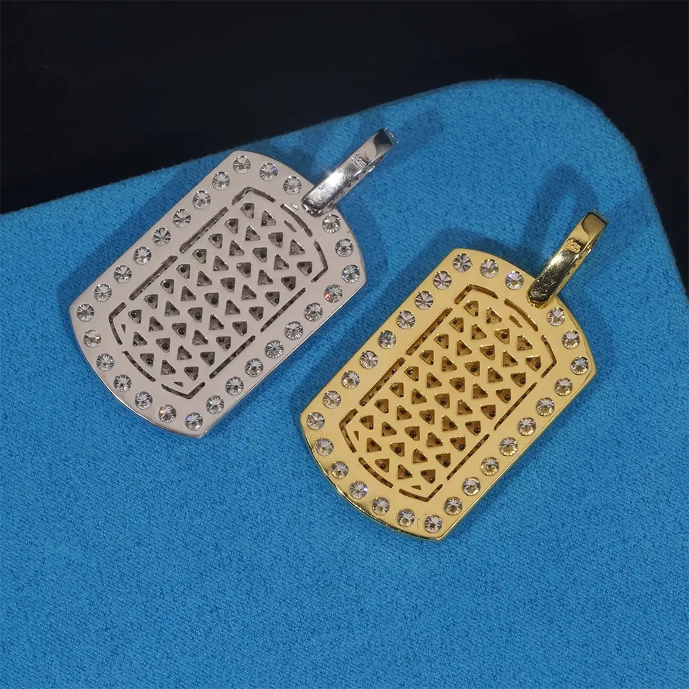 GL Iced Out Hip Hop Nameplate pendant