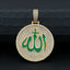 Divine Allah Round Medallion VVS Moissanite Diamond Pendant