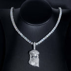 GL Silver VVS Moissanite Iced Out Jesus Pendant