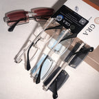 GL Hip-Hop Rimless Sunglasses VVS Moissanite Inlay Bridge & Multicolor Lenses Moissanite Metal Arms