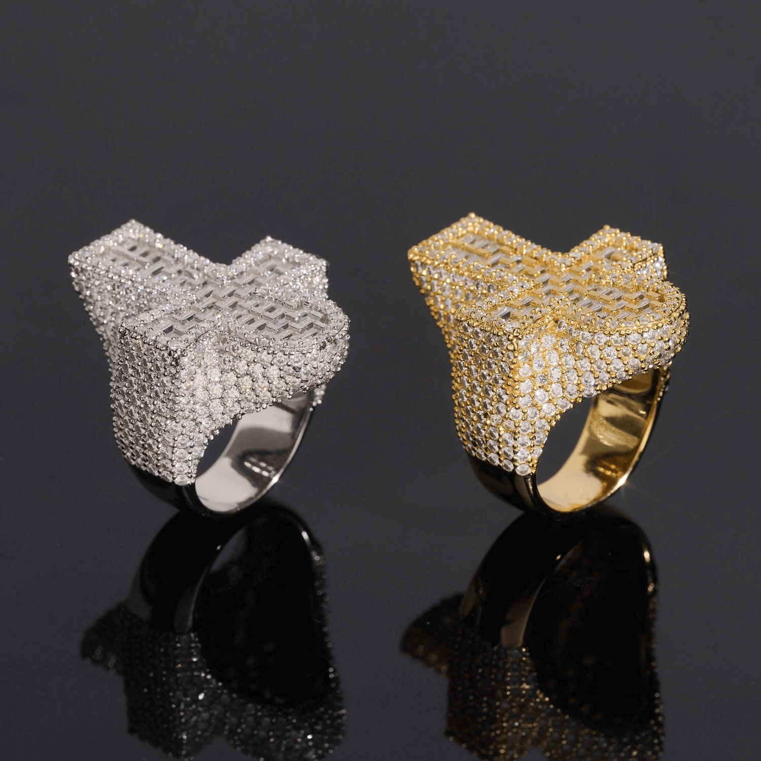 GL Ankh Baguette Moissanite Luxury Iced Out Ring