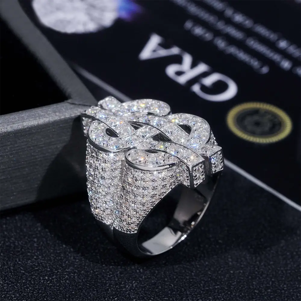 GL Iced $ Money Hip Hop Moissanite Ring