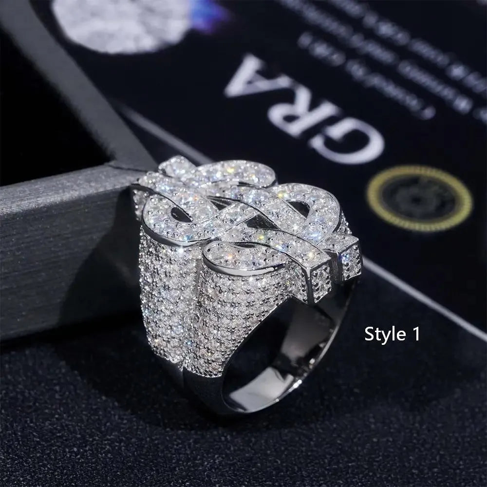 GL Iced $ Money Hip Hop VVS Moissanite Ring Secondary image