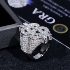 GL Iced $ Money Hip Hop Moissanite Ring