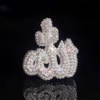 GL Allah Rings Iced Out VVS Moissanite Diamond Ring