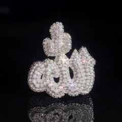 GL Allah Rings Iced Out VVS Moissanite Diamond Ring