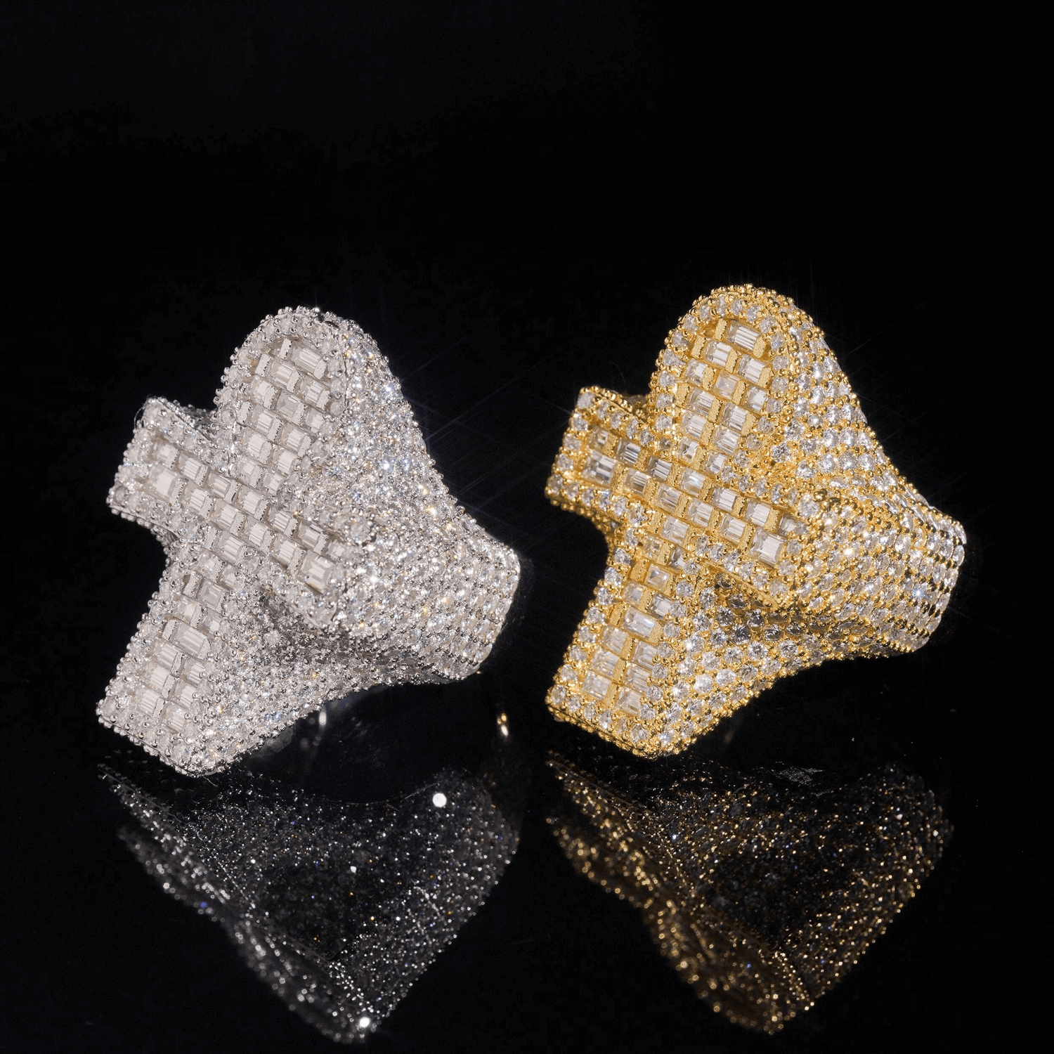 GL Ankh Baguette Moissanite Luxury Iced Out Ring