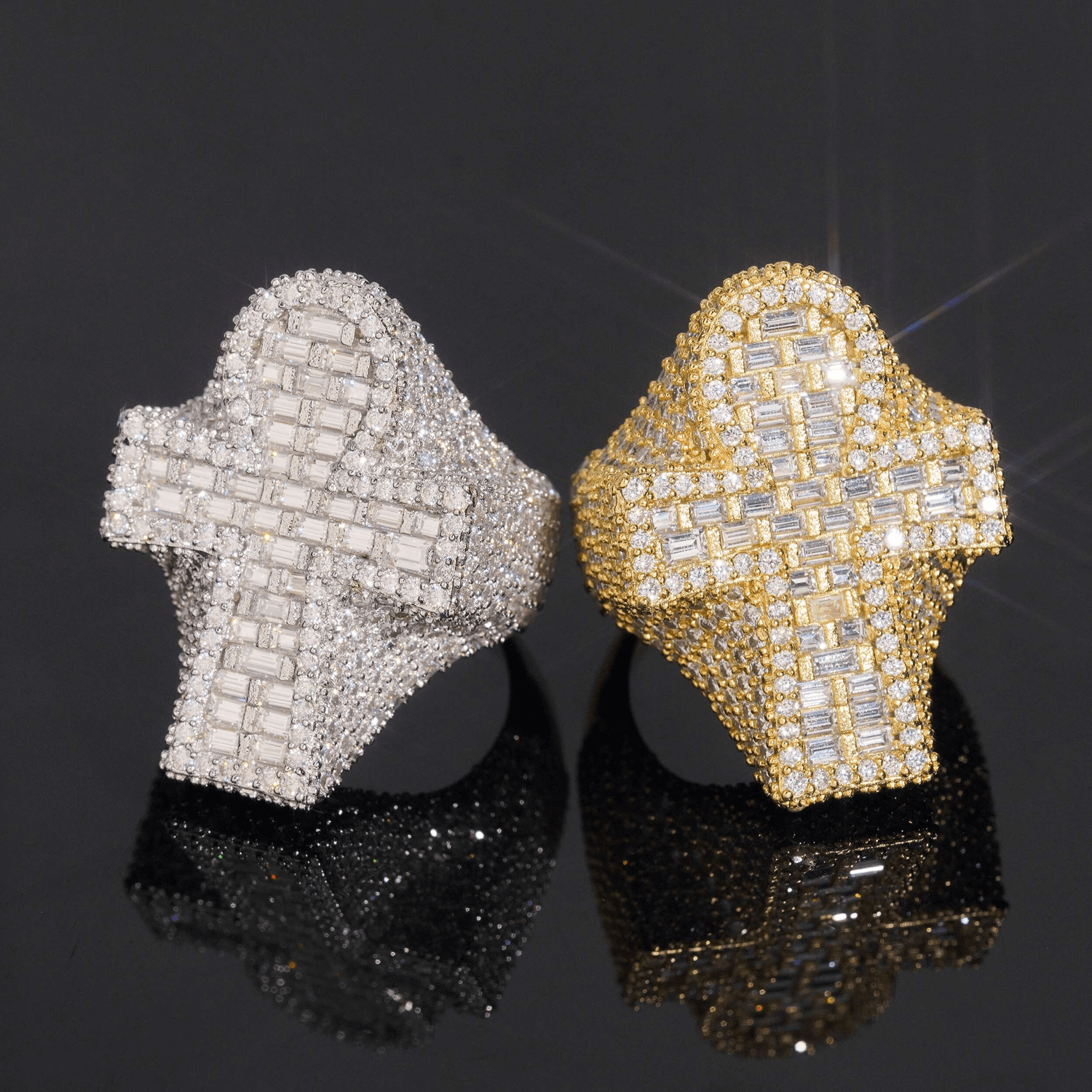 GL Ankh Baguette Moissanite Luxury Iced Out Ring