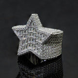 GL Hip Hop Star Boys Ring S925 Silver Moissanite Full Set With Personalized Trendy Ring