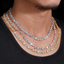 VVA Moissanite Infinity Starburst Chain S925 Silver 8mm Chain