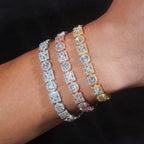 VVS Moissanite Multi-Shape Tennis Chain S925 Silver Necklace/Bracelet