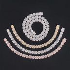 VVS Moissanite Multi-Shape Tennis Chain S925 Silver Necklace/Bracelet
