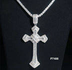 Hip hop Arrow Cross VVS Moissanite Pendant