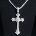 Hip hop Arrow Cross VVS Moissanite Pendant