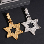 VVS Baguette Moissanite Star of David Pendant