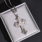Saint Cross S925 Silver VVS Moissanite Pendant