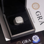 GL Top Quality Iced Out Jewelry VVS Moissanite Hip Hop Men Ring