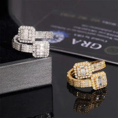 GL Top Quality Jewelry VVS Moissanite Hip Hop Ring