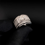 GL Hip Hop Fine Jewelry 925 Sterling Silver VVS Moissanite Diamond Ring