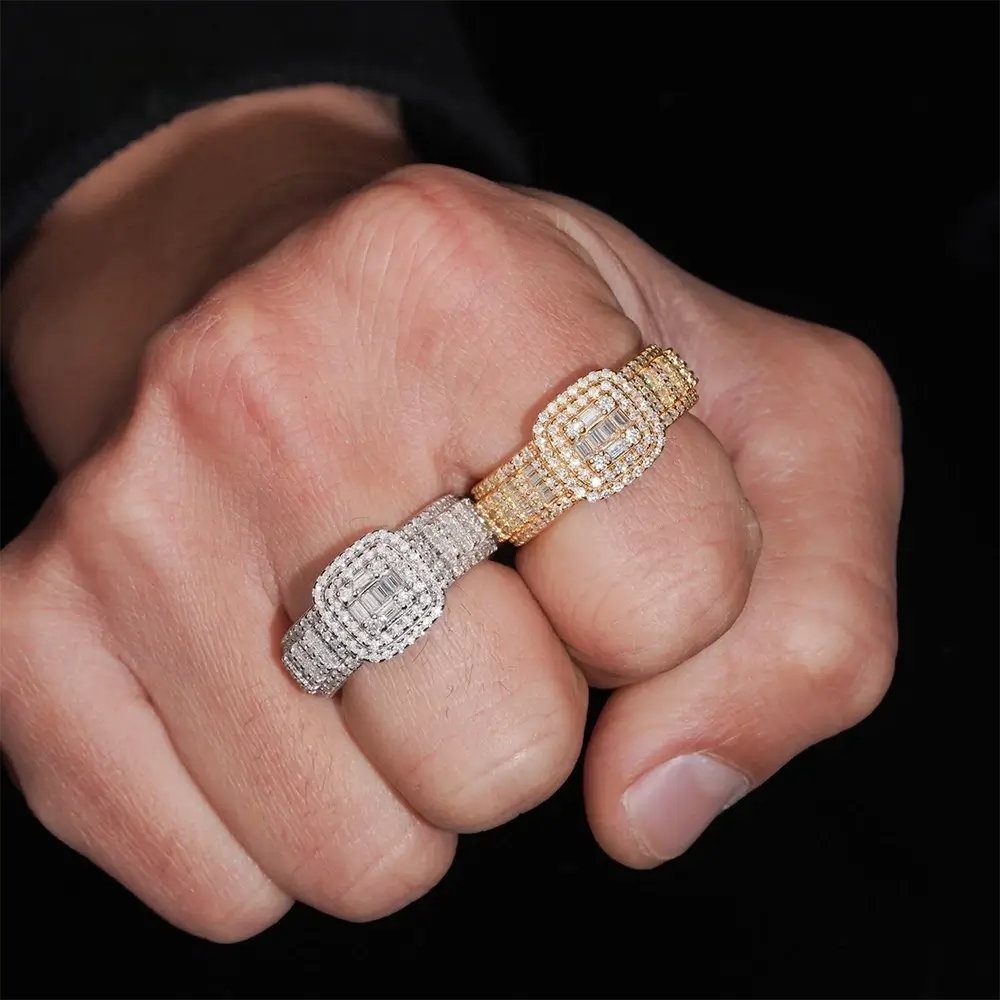 GL Hip Hop Jewelry VVS Moissanite Diamond Men Ring Main image