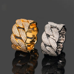 GL Luxury Fine Jewelry Hip Hop Rapper Iced Out Mens S925 Silver  Moissanite Ring