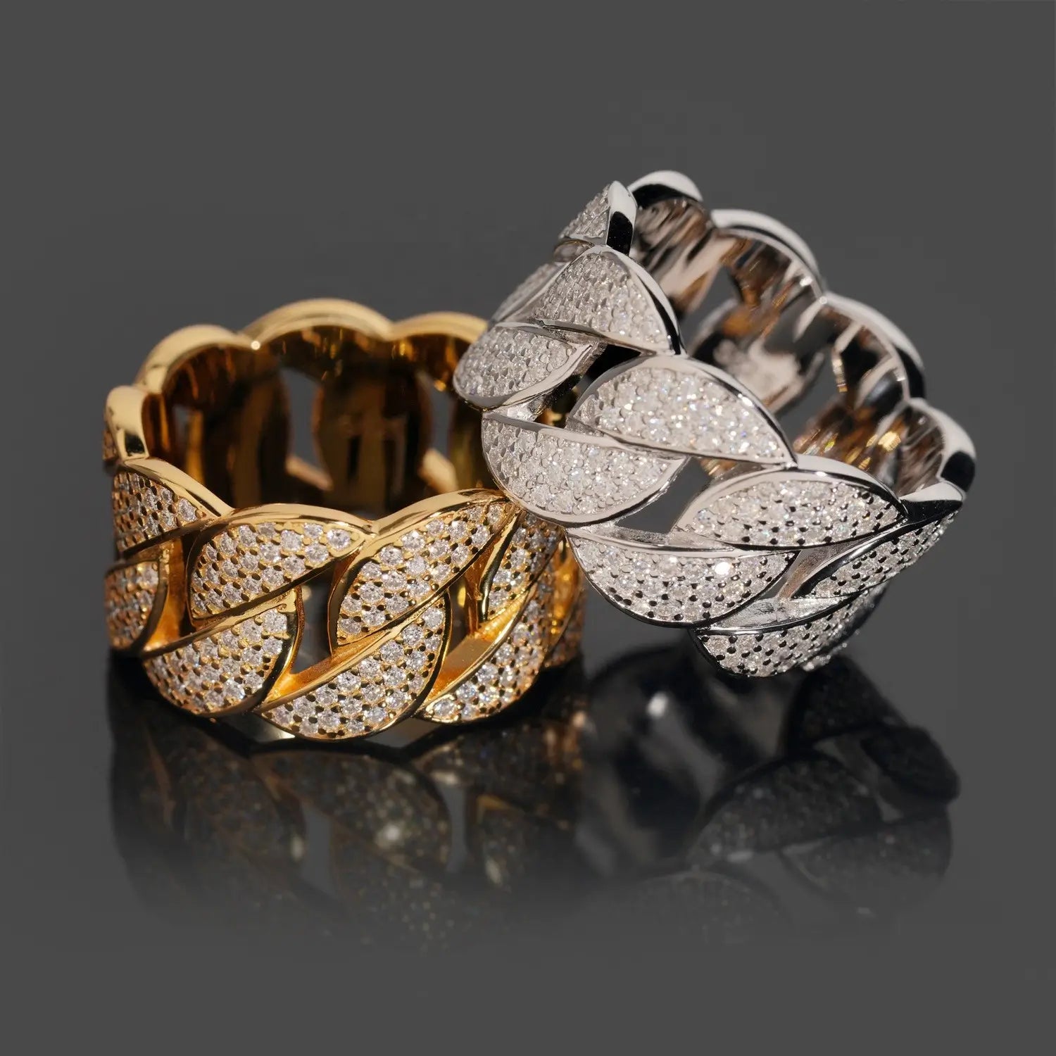 GL Luxury Fine Jewelry Hip Hop Rapper Iced Out Mens S925 Silver  Moissanite Ring