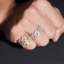 GL High Jewelry VVS Moissanite Ring Men's Rock Diamond Hip Hop Ring