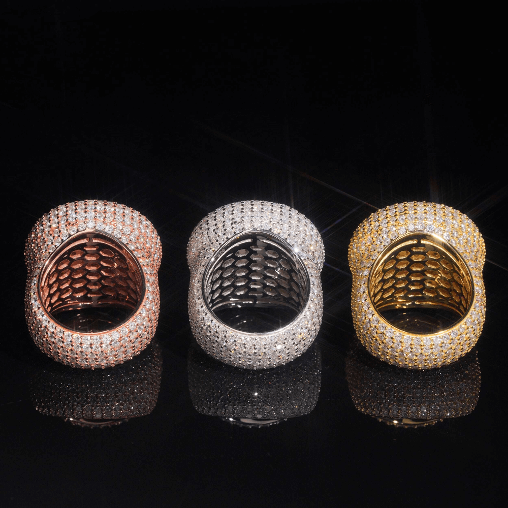 GL Round 925 Sterling Silver Moissanite Ring